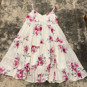 Torrid Floral Midi Length Floral Dress